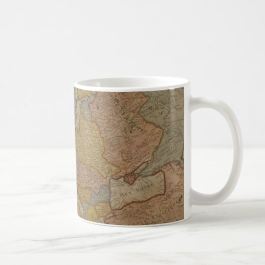 Karte von Europa | 1700 Kaffeetasse (Rechts)