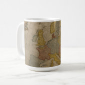 Karte von Europa | 1700 Kaffeetasse (Vorderseite Links)