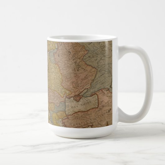 Karte von Europa | 1700 Kaffeetasse (Rechts)