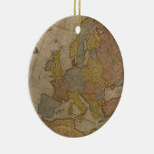 Karte von Europa | 1700 Keramik Ornament (Rechts)