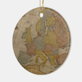 Karte von Europa | 1700 Keramik Ornament (Links)