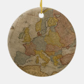 Karte von Europa | 1700 Keramik Ornament (Hinten)