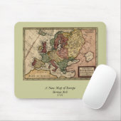Karte von Europa 1721 Mousepad (Mit Mouse)