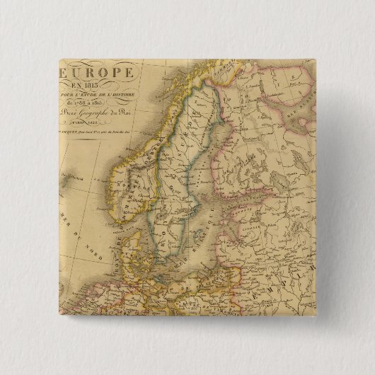 Karte von Europa 2 Button (Vorderseite)