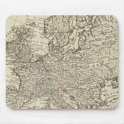 Karte von Europa 3 Mousepad (Vorne)