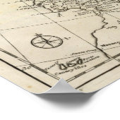 Karte von Europa 3 Poster (Ecke)