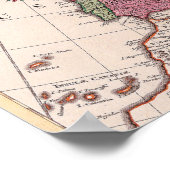 Karte von Europa 3 Poster (Ecke)