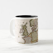 Karte von Europa 4 Zweifarbige Tasse (Vorderseite Links)