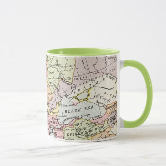 Karte von Europa | der dritte Kreuzzug Tasse (Rechts)