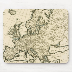 Karte von Europa durch Guillaume Raynal Mousepad