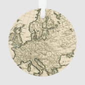 Karte von Europa durch Guillaume Raynal Ornament (Rückseite)