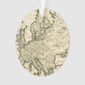 Karte von Europa durch Guillaume Raynal Ornament (Vorderseite)