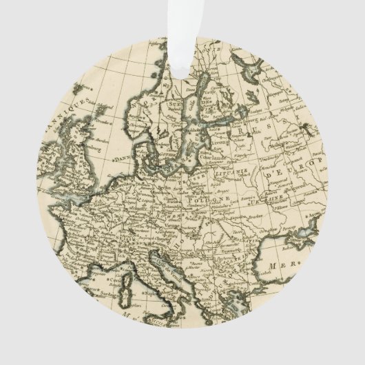 Karte von Europa durch Guillaume Raynal Ornament (Vorderseite)