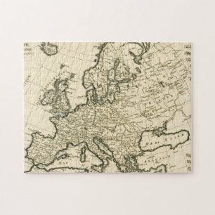 Karte von Europa durch Guillaume Raynal Puzzle