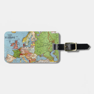 Karte von Europa Gepäckanhänger