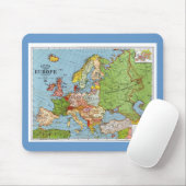 Karte von Europa Mousepad (Mit Mouse)
