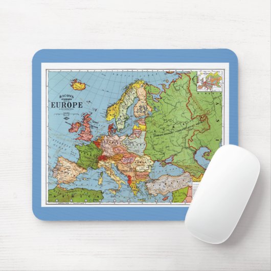 Karte von Europa Mousepad (Mit Mouse)