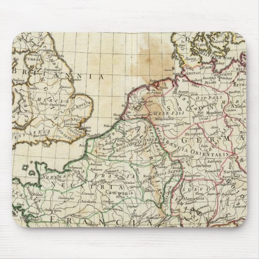 Karte von Europa Mousepad (Vorne)