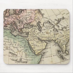 Karte von Europa, Nordafrika und Südostasien Mousepad