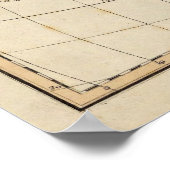 Karte von Europa, Nordafrika und Südostasien Poster (Ecke)