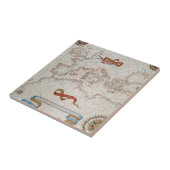 Karte von Europa u. Küsten von Nordafrika Fliese (Seite)