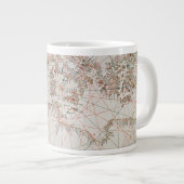 Karte von Europa und Nordafrika Jumbo-Tasse (Vorderseite Rechts)