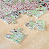 Karte von Fayetteville North Carolina (1997) Puzzle (Seite)