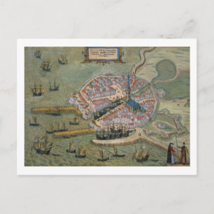 Karte von Flissinga, von 'Civitates Orbis Terrarum