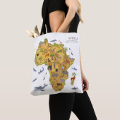Karte von Flora u. von Fauna Afrikas | Tasche (Von Nahem)
