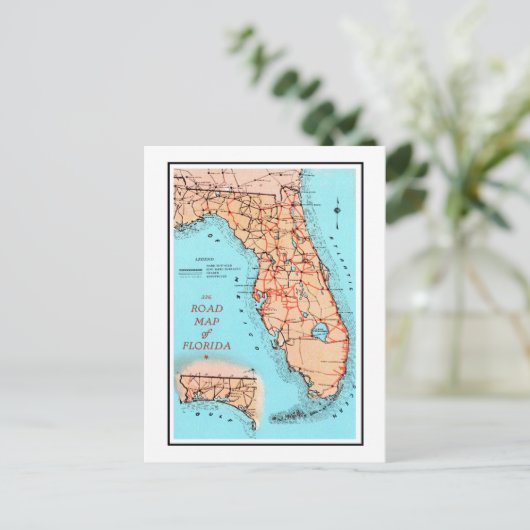 Karte von Florida (Stehend Vorderseite)