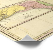 Karte von Florida 2 Poster (Ecke)