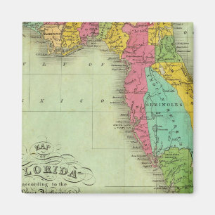Karte von Florida Magnet
