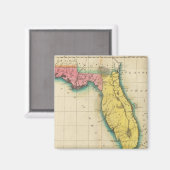 Karte von Florida Magnet (Vorderseite/Rückseite)