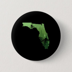 Karte von Florida Mountainbike-Fahrer Mtb Radfahre Button
