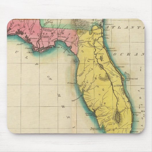 Karte von Florida Mousepad (Vorne)