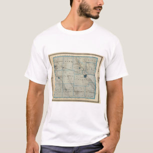 Karte von Floyd County, Staat von Iowa T-Shirt