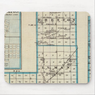 Karte von Ford Landkreis und Paxton Mousepad