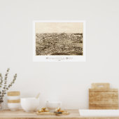 Karte von Forestville, CT von 1880 Poster (Küche)