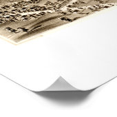 Karte von Forestville, CT von 1880 Poster (Ecke)