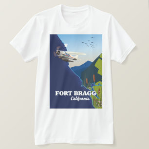 Karte von Fort Bragg California T-Shirt