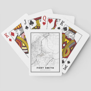 Karte von Fort Smith Spielkarten