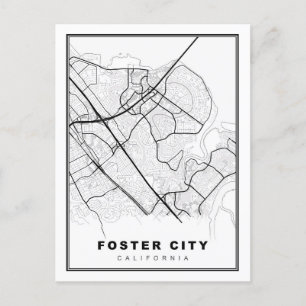 Karte von Foster City