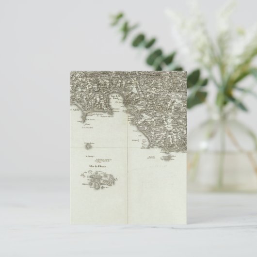 Karte von Frankreich 2 (Stehend Vorderseite)