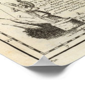 Karte von Frankreich 2 Poster (Ecke)