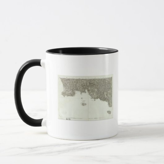 Karte von Frankreich 2 Tasse (Links)