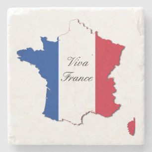 Karte von Frankreich anpassen Steinuntersetzer