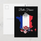 *~* Karte von Frankreich Belle Italia Französisch (Vorne/Hinten)