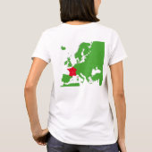 Karte von Frankreich T-Shirt (Rückseite)