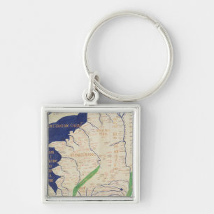 Karte von Frankreich, von 'Geographia Schlüsselanhänger