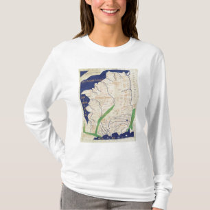 Karte von Frankreich, von 'Geographia T-Shirt